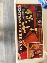 1971 Scrabble Sentence Cube Game By Selchow And Righter