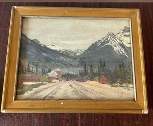 Small Framed Print Of Mountains