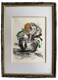 Original Watercolor Painting Abstract Floral Still Life