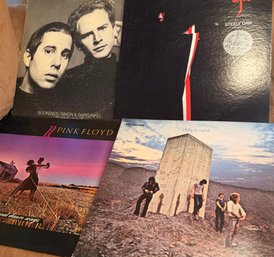 4 Vinyl LPs - Simon & Garfunkel, Pink Floyd, Steely Dan, The Who