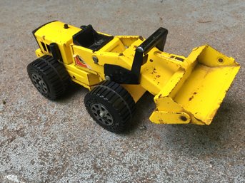 1970s Pressed Steel Tonka Hand Operated Front End Loader - Stone's Quarry Gravel