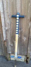Used Maverick Metal Frame Blue Foam Pogo Stick