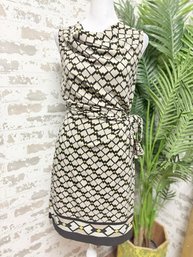 Fabulous Italian Draped Cocktail Dress By Marisa & Marie - Size S