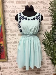 June & Ivy 2-tone Blue Summer Dress - Size M