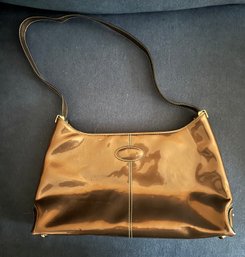 Bronze Faux Leather Hanbag Purse