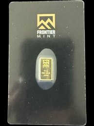 1/2 Gram Frontier Mint .9999 Fine Gold