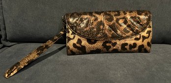 Style & Co Animal Print Wristlet Pocket Book