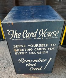 'The Card House' Greeting Card Display Case - 1954