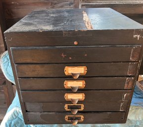 Industrial Cabinet With Drawers Vintage