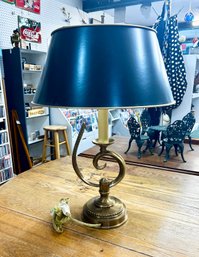 Vintage Brass Base Table Lamp