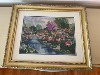 Beautifully Framed Cross-stitch Picture