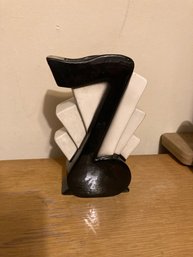 Vintage Musical Note Design Vase