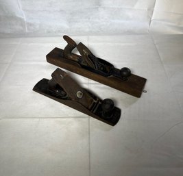 2-vintage Artisan Planers, One Handmade The Other By Bailey