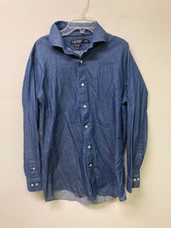 Ralph Lauren Black Label Mens Blue Long Sleeve Shirt
