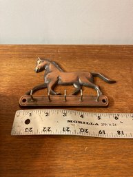 Vintage Metal Horse Key Hanging Holder