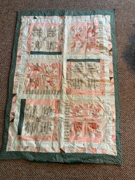 Pretty Handmade Lap Quilt