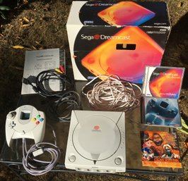 Complete Sony Dreamcast Game System With All Accessories & Manual