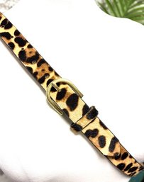 J. Crew Leopard Print Belt - Size S/M