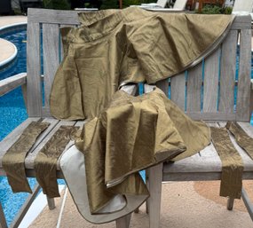 Matching Window Curtain, Valances And Tie Backs Set