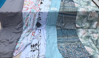 Lot Of 6 Assorted Shower Curtains 42 X 76