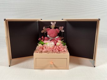 Rose Gold Tone Color Infinity Fashion Necklace W/Rhinestone Heart In Decorative Gift Box Ref: JPH