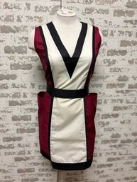 EXTE Ittierre Italia Striped V-neck Dress - Size 40