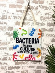 Novelty Library Tote Bag 'Bacteria' Humorous Tote