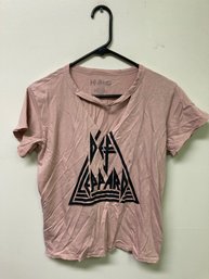 Def Leopard Womens T Shirt Size Large New
