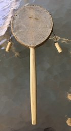Primitive Hand Made 12' Rawhide Dobani Monkey Drum - Hand Drum Percussion
