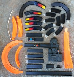 Rare 1990s Hot Wheels 37 Piece Volcano Blowout Track With Sling Shot Accelerator