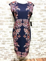 New W/ Tags Vince Camuto Navy Blue W/ Symmetrical Floral Design - $148.00 - Size 8