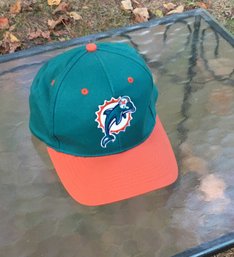 Vintage Authentic Game Day NFL Miami Dolphins Football Snapback Cap Hat