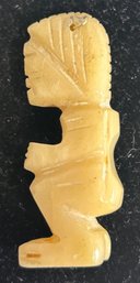 Unique Carved Stone Pendant