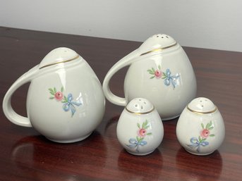 Mid Century Vintage HALL China USA WILDFLOWER Shakers, Set Of 4