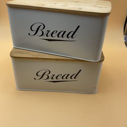 Pair Of Bread Bins