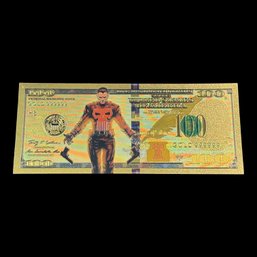 $100 The Punisher Gold Foil Bill