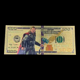 $100 Thor Gold Foil Bill