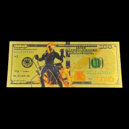 $100 Ghost Rider Gold Foil Bill
