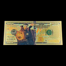 $100 Doctor Strange Gold Foil Bill