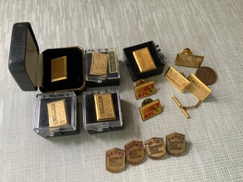 Various Vintage 14 Award Pins Tie Tacks From KFC Kentucky Fried Chicken Gold Filled And Gold Tone