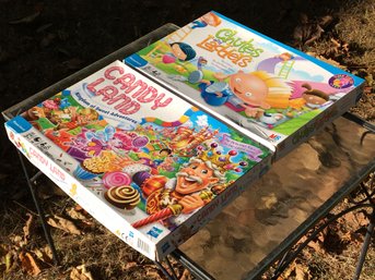2 Child's Preschool Games - Chutes And Ladders & Candy Land Game - Complete