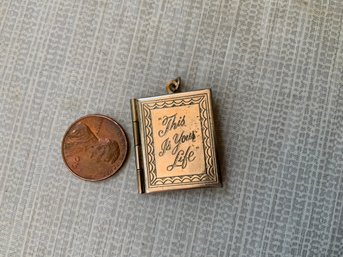Vintage 1950s Promotional Premium From The TV Show This Is Your Life Book Locket