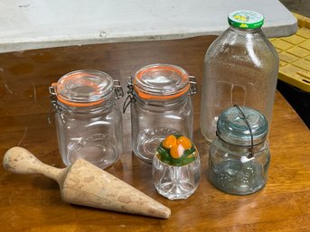 Assorted Kitchen, Food Storage Jars & Glass, Acrylic Jelly/Marmalade Jar