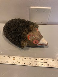 Wood Base Hedge Hog Boot Scrapper