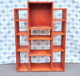 Unique, Custom Solid Wood Cubby Style Shelving Unit/bookcase