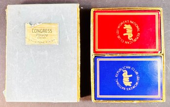 Vintage Womens Republican Club Playing Cards