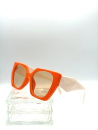 New Orange Flared Sunglasses