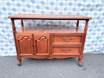 Vintage Rolling Sideboard On Casters By Century Furniture