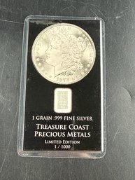 Treasure Coast Precious Metals One Grain .999 Fine Silver