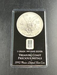 Treasure Coast Precious Metals One Grain .999 Fine Silver